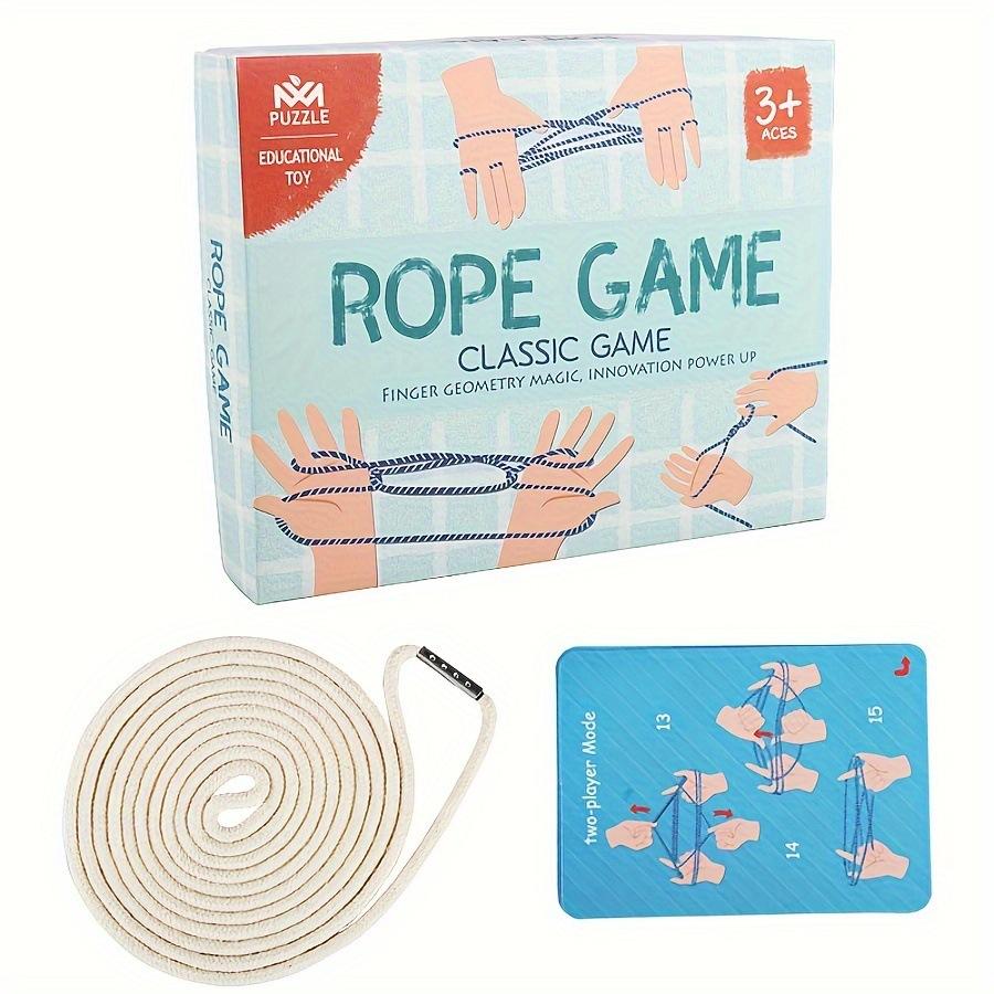 Cats Cradle String Finger Game Plaything Hand String Flower Rope Game Fine Motor Training Educational Puzzle Create Toy
