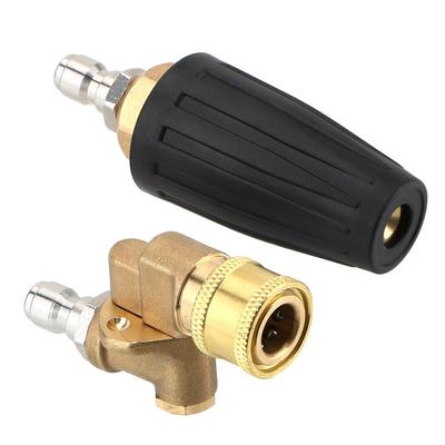 High Pressure Car Washer Turbo Nozzles Rotary Pivoting Coupler Jet Sprayer For Quick Connector Cleaning Tools