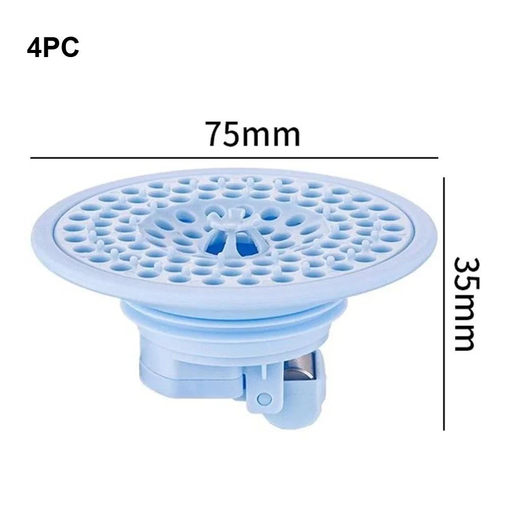 Universal Bathroom Floor Drain Cover Household Bathroom Drain Hair Catcher Sewer Anti-odor Anti-insect Floor Drain Accessories