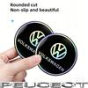 2Pcs Car Cup Coaster Non-slip Shockproof Water Cup Mats For VW GTI Golf 6 7 8 Polo CC Passat B6 Tiguan T-ROC Bora Jetta Hub Cap