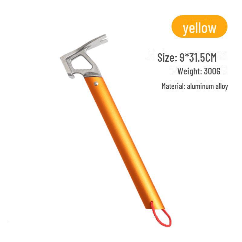 

Легкий уличный алюминиевый стальной молоток с ручкой для палатки и навеса с гвоздодером