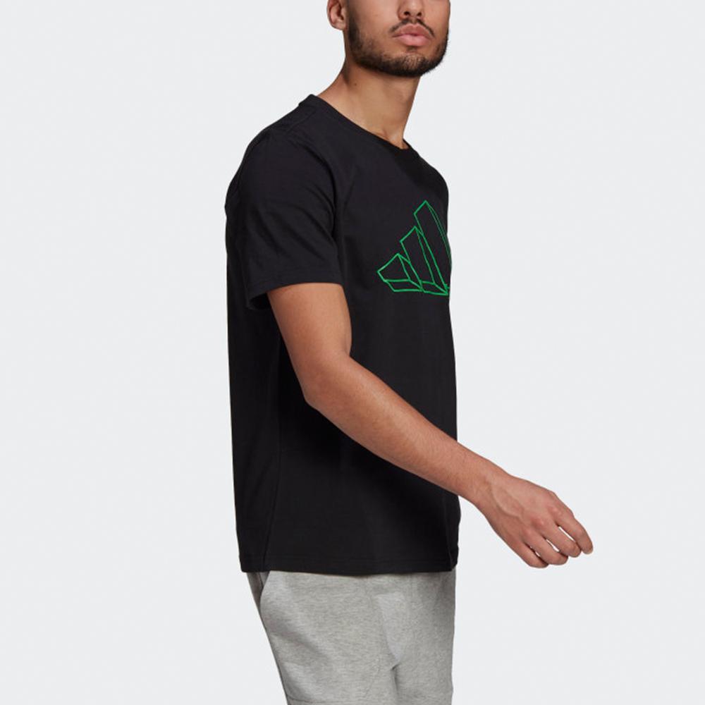 Adidas Graphic Tee Men Tops Black GM6366