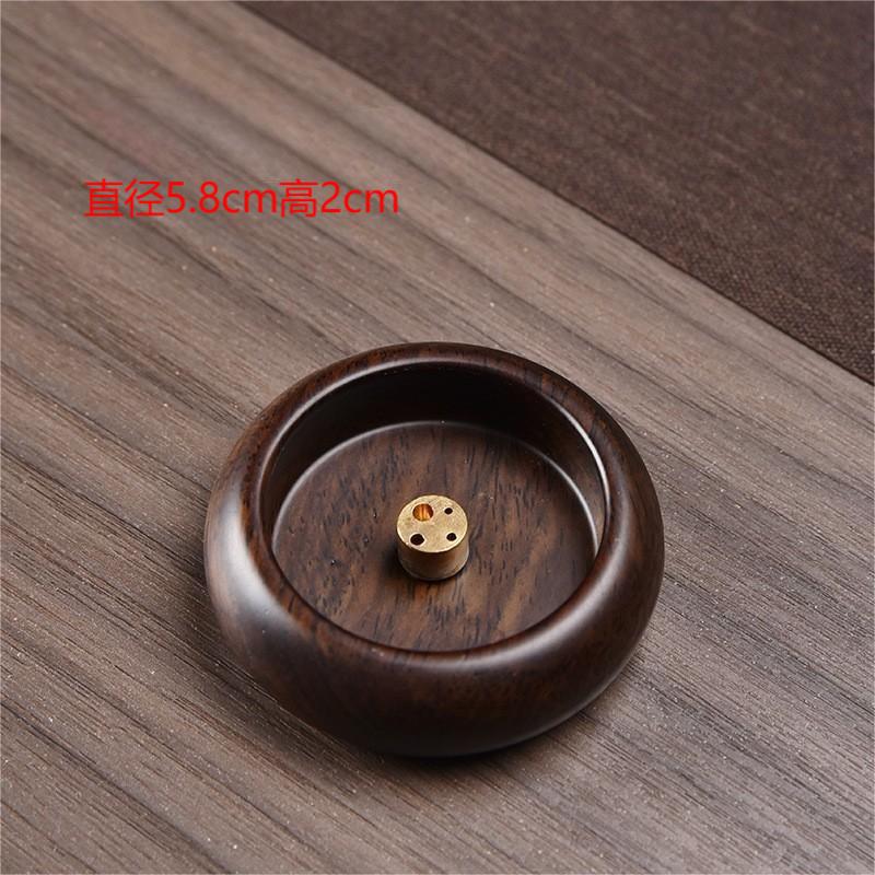 Ebenholz Räuchergefäß Poröser Sockel