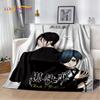 Cartoon Black Butler Anime 3D deka, měkká deka pro domácí ložnici pohovka pohovka piknik cestovní kancelářská přikrývka deka pro děti