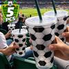 710ml Plastic Football Cup Reusable Drinking Cup, Match Day Party Reusable Sports Cup, Sports Fan Exclusive Straw Cup