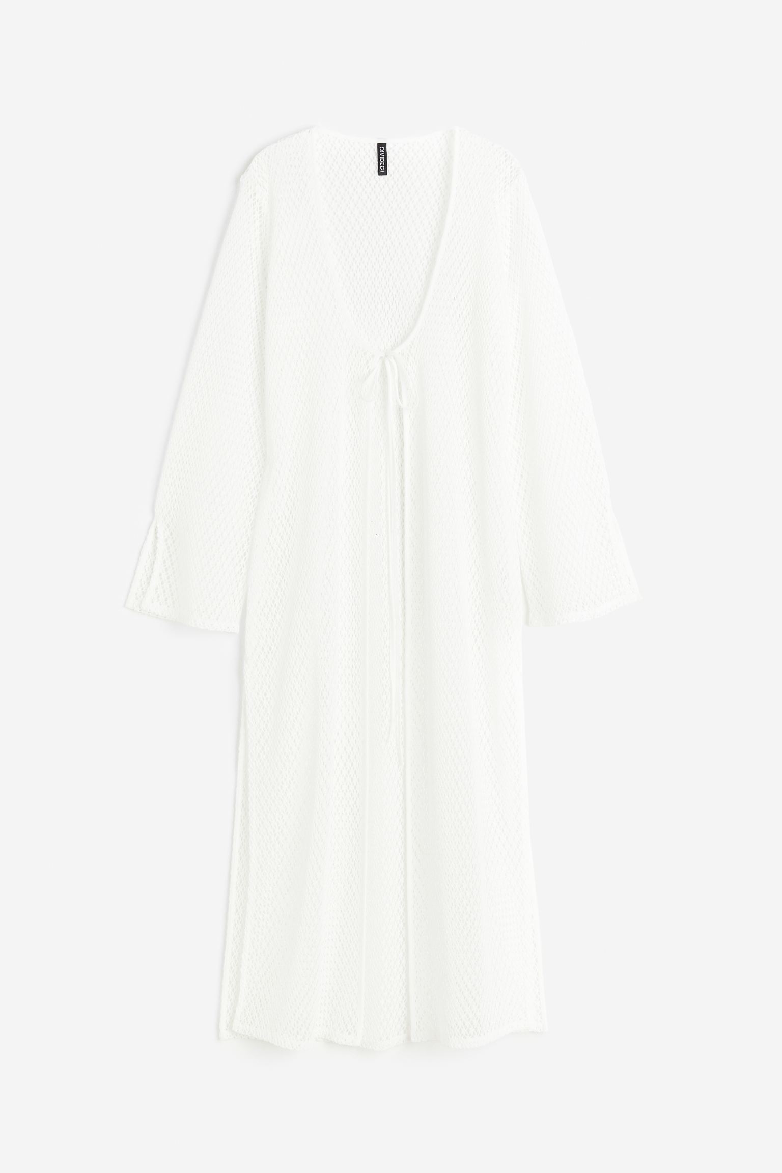 

Long net cardigan