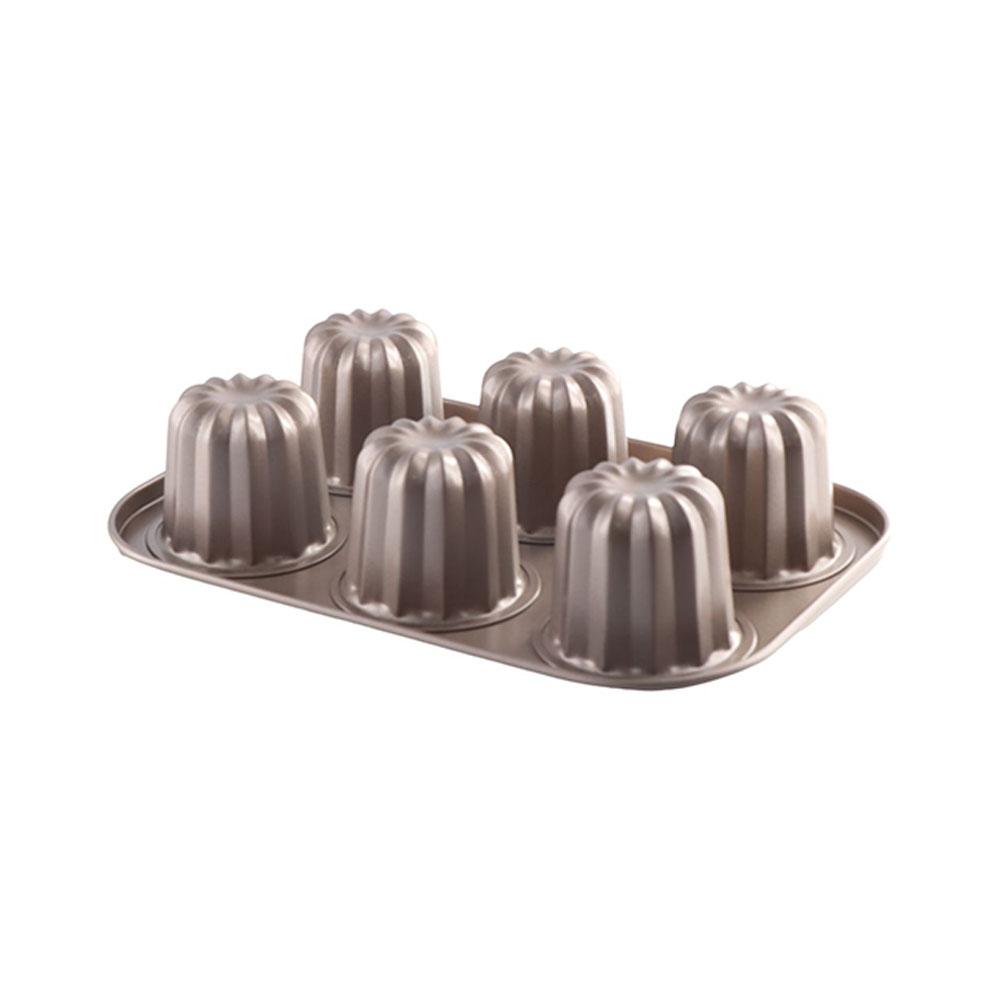 Pastry Non-Stick Bakeware Cookware Carbon Steel Baking Tool Cannele Mould Cake Pan Canele Mold