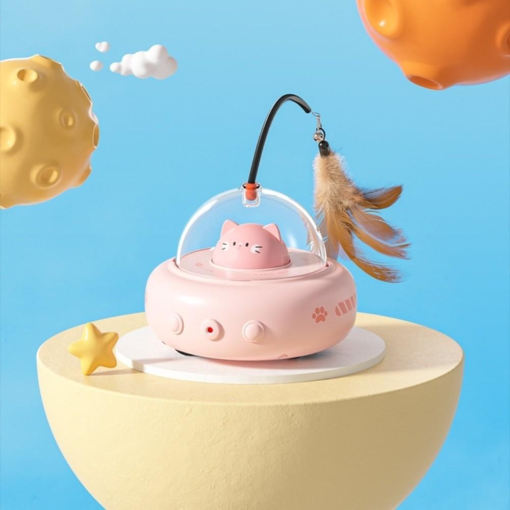 Smart Design Electric Cat Teasing Toy Feather Laser Interactive Cat Toy  Pet Entertainment