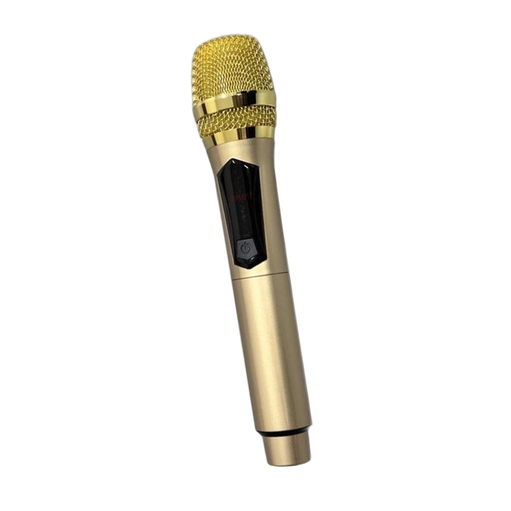 Home Wireless Microphone 1 for 1 80Hz To 15KHz Handheld Microphone with LED Screen for Outdoor Home Conference