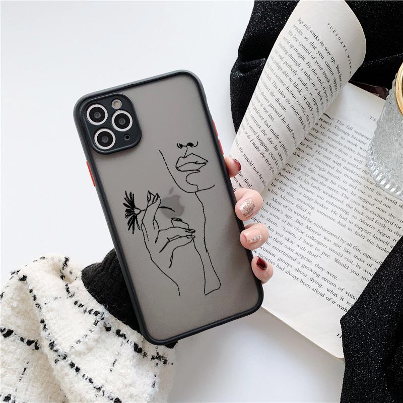 Art Retro Abstract Geometry Phone Case For iPhone 15 13 12 Mini 14 X Xs Xr 16 11 Pro Max 15 14 7 8 Puls Cute Anti-fall Cover