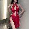 Sex underwear pure desire temptation sexy cheongsam suit passion free lace hip wrap perspective classical hollow uniform