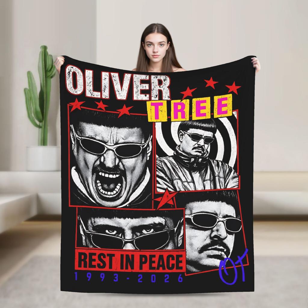 Oliver Tree Blanket Comfortable Throw Blanket Winter Kids Adults Living Room Camping Bedspread