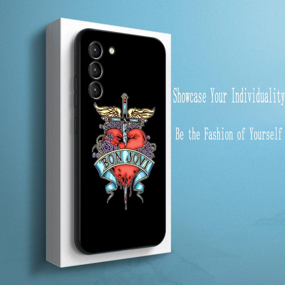 

Fashion personal BonS ins jovi design Phone Case For Samsung Galaxy S25 S24 S23 S22 S21 S20 Plus Ultra Note20 Soft Black Galaxy S23