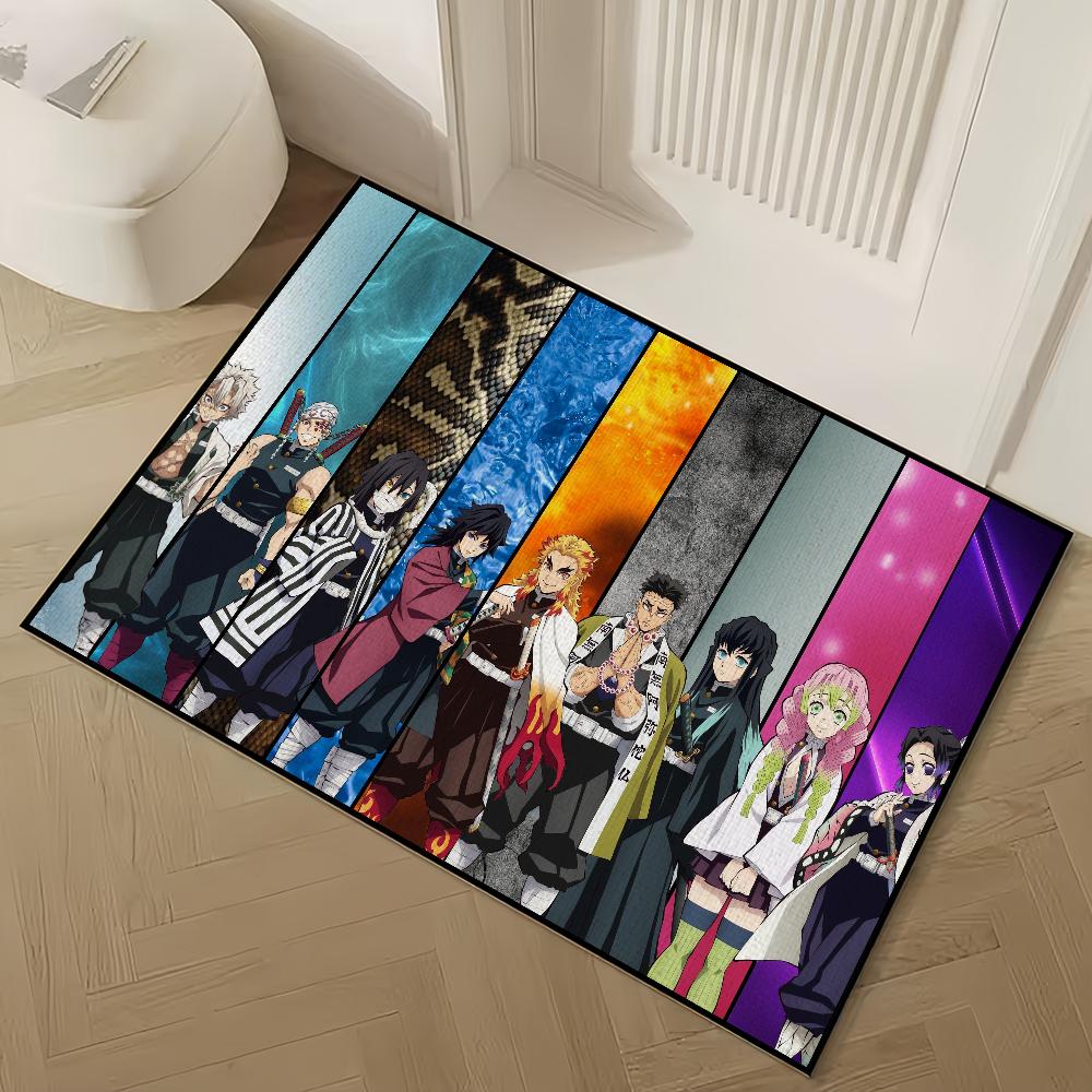 Anime D-DemonS Cool S-SlayerS small carpet For House Bedroom Decoration Kitchen Bath Super Absorbent Rug Carpet Foot Non-slip