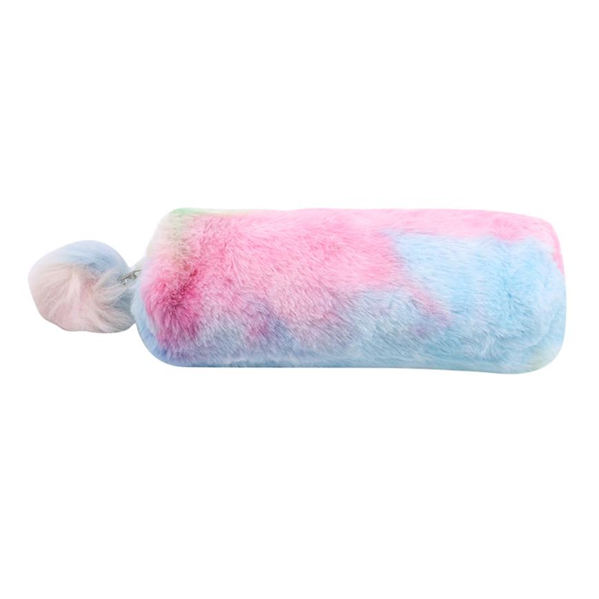 For Marker Plush Pencil Case Gradient Girl Organizer Pouch Stationery Pouch