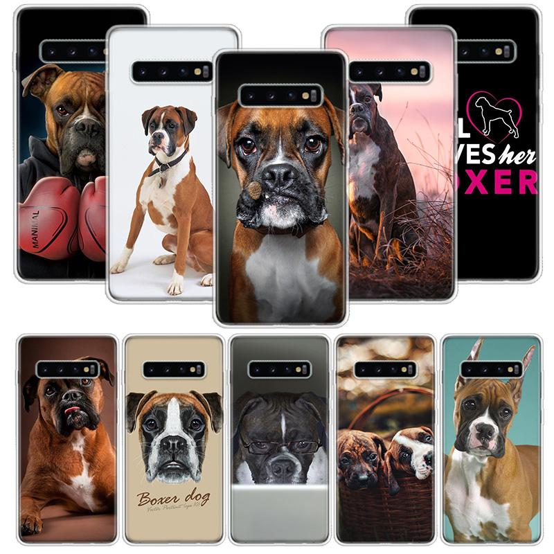 Boxer Dog Phone Case for Samsung Galaxy A52 A51 A50S A12 A22 A32 A72 A10S A30S A31 A71 Note 20 Ultra 10 Plus S10 Galaxy A52 A51