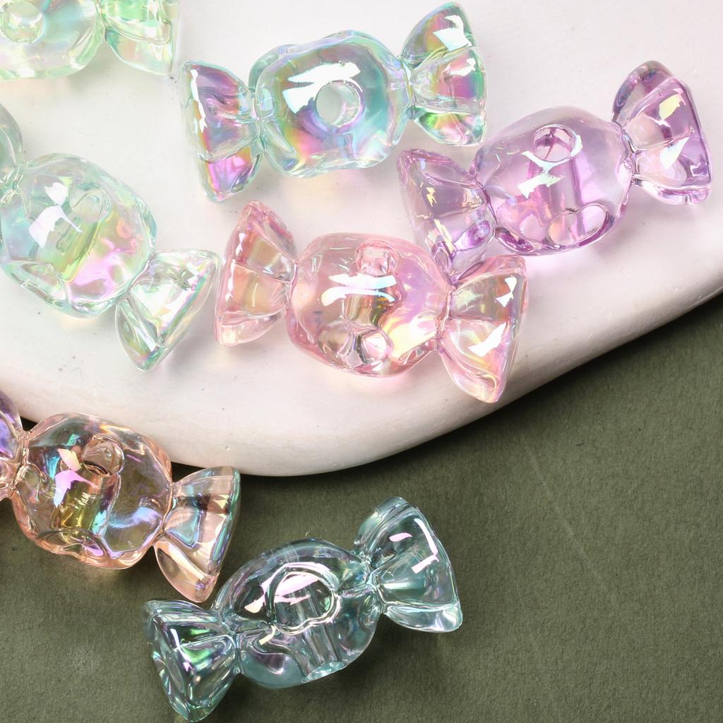 Acryl 12,5*29,1mm Lose Perlen candy Gelee Farbe DIY Schmuck Zubehör 10 stücke Für Armband Ohrring Herstellung