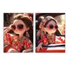 5DDIY Diamond Painting Colorful Girl Picture Jewelry Embroidery Cross Embroidery Mosaic Craft Home Decoration Gift