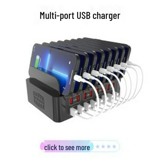Smart Multi-Port USB Charger with Auto-Recognition (10-40 Ports)