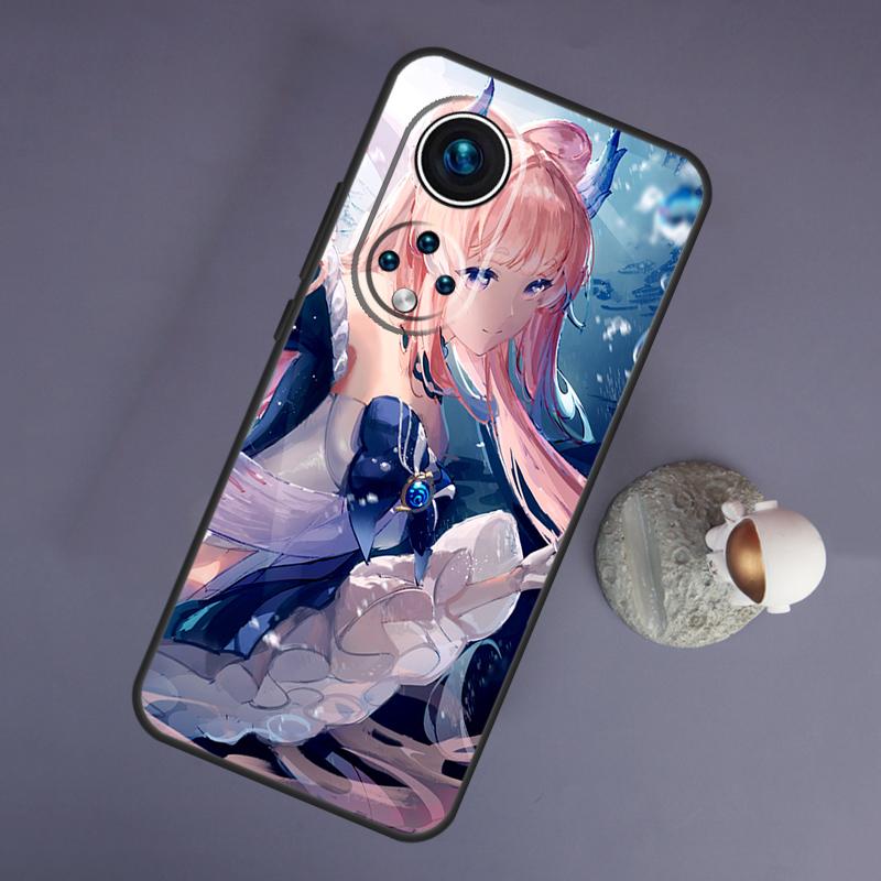 Genshin Impact Sangonomiya Kokomi For Huawei Honor Magic 5 Lite 70 50 X8 X9 a P20 P30 P40 P50 P60 Pro P Smart Nova 9 5T Case