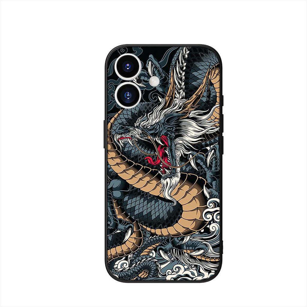 Black Dragon Cool Phone Cover Case for Xiaomi Redmi Note 14 12 13 ProPlus A3 Pro Plus 12C 13C 14C 5G 4G Casing