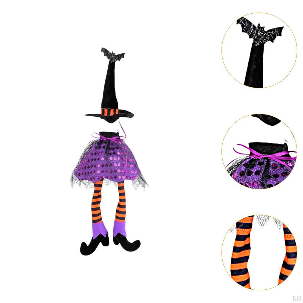 Halloween Witch Hat Wine Bottle Cover - Festive Table Decoration