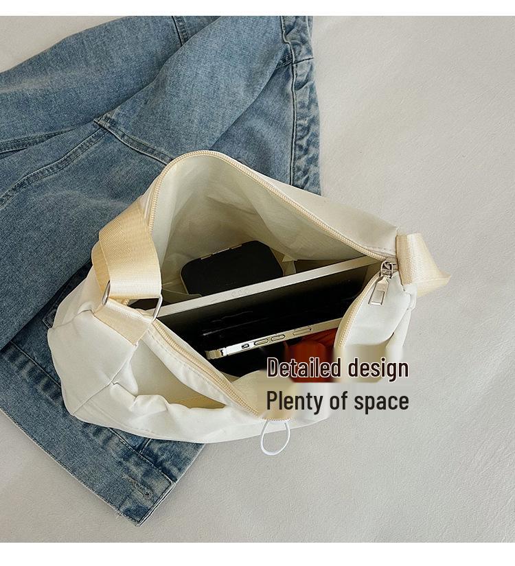 Trendy Solid Color Dumpling Crossbody Bag for Girls - Versatile and Stylish Casual Accessory