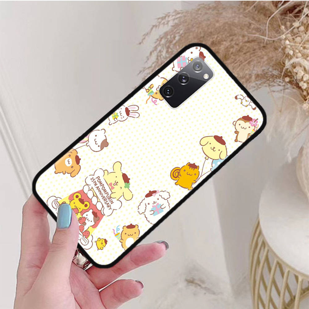 Black Case for iPhone 16 15 Plus 14 13 12 11 Pro 8 6 SE XR XS Max P30 Nova 5T Y5P Y6 Y7 Y8P Y9 Realme C30 C33 C31 L-14 Sanrio Mix