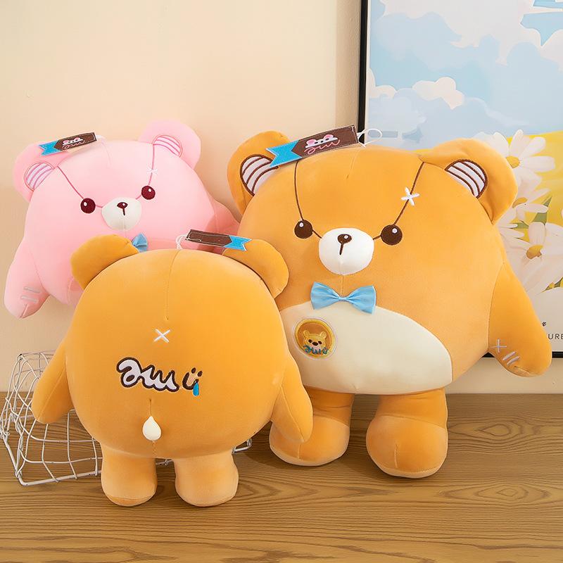Cute bear doll doll lost heart bear plush toy bed sleeping pillow doll children's birthday gift