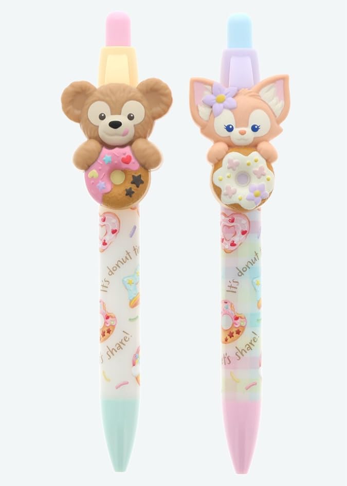 

Duffy Linabelle Ballpoint Pen Set Black Duffy Friends Filled with Tokyo Disney Resort Exclusive Souvenir Gift & (2 Pens) - & Joy!