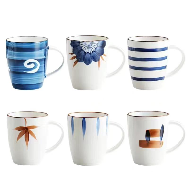Japanese Ceramic Mug Home Living Room Placed Cups Office Hospitality Water Cup Set Afternoon Tea Set