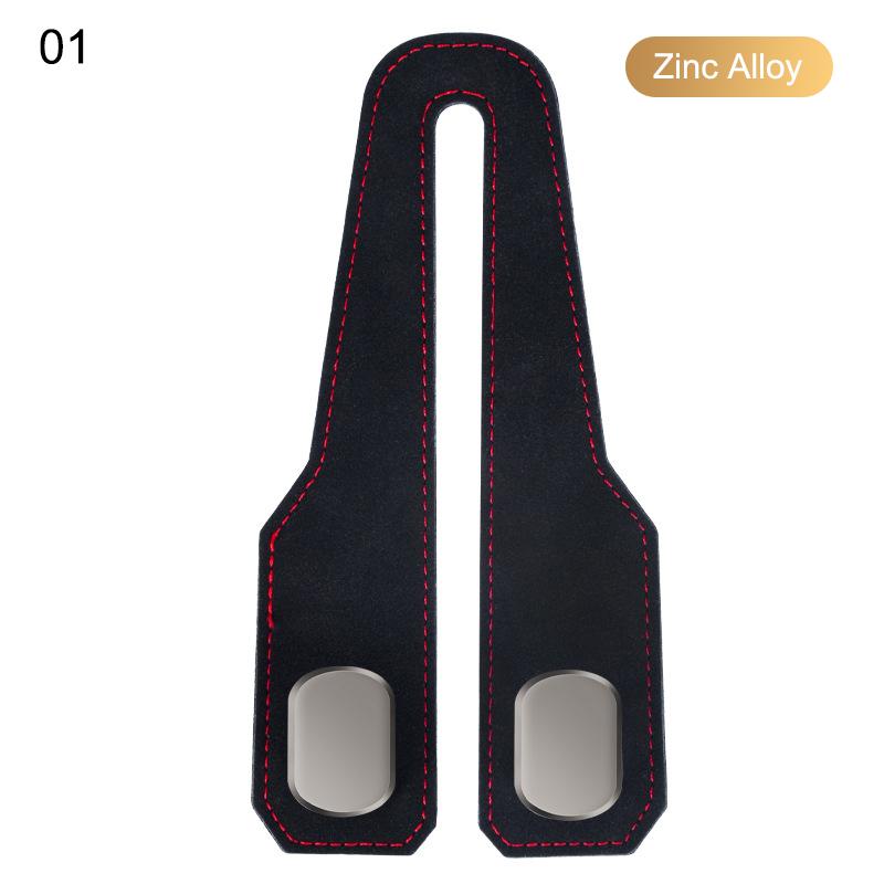 2 i 1 Bil Nakkestøtte Krok Premium Semsket Baksete Hengende Dobbel Krok 15 kg Stor Bærende Legeringskrok Henger Universell