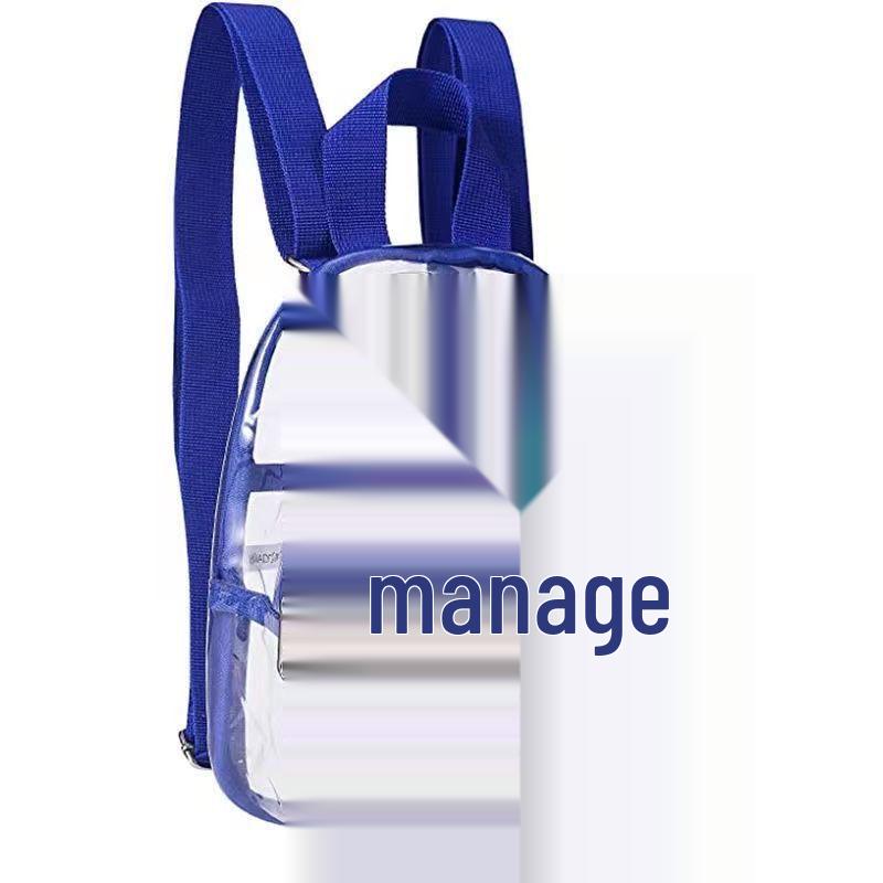 Waterproof Transparent Stadium Backpack - Large Capacity Travel, School, and Makeup Bag
