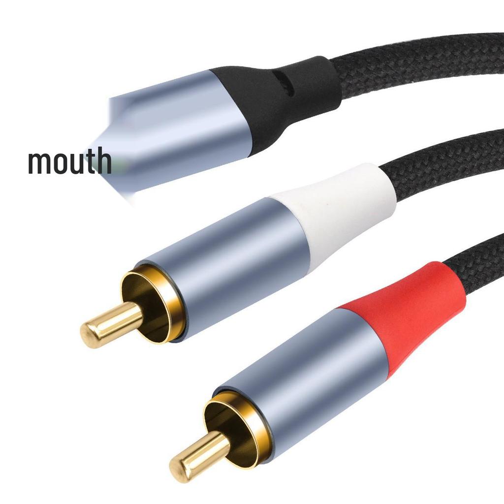High-Fidelity USB-C To Dual RCA Audio Cable with 24Bit/96Khz Decoding