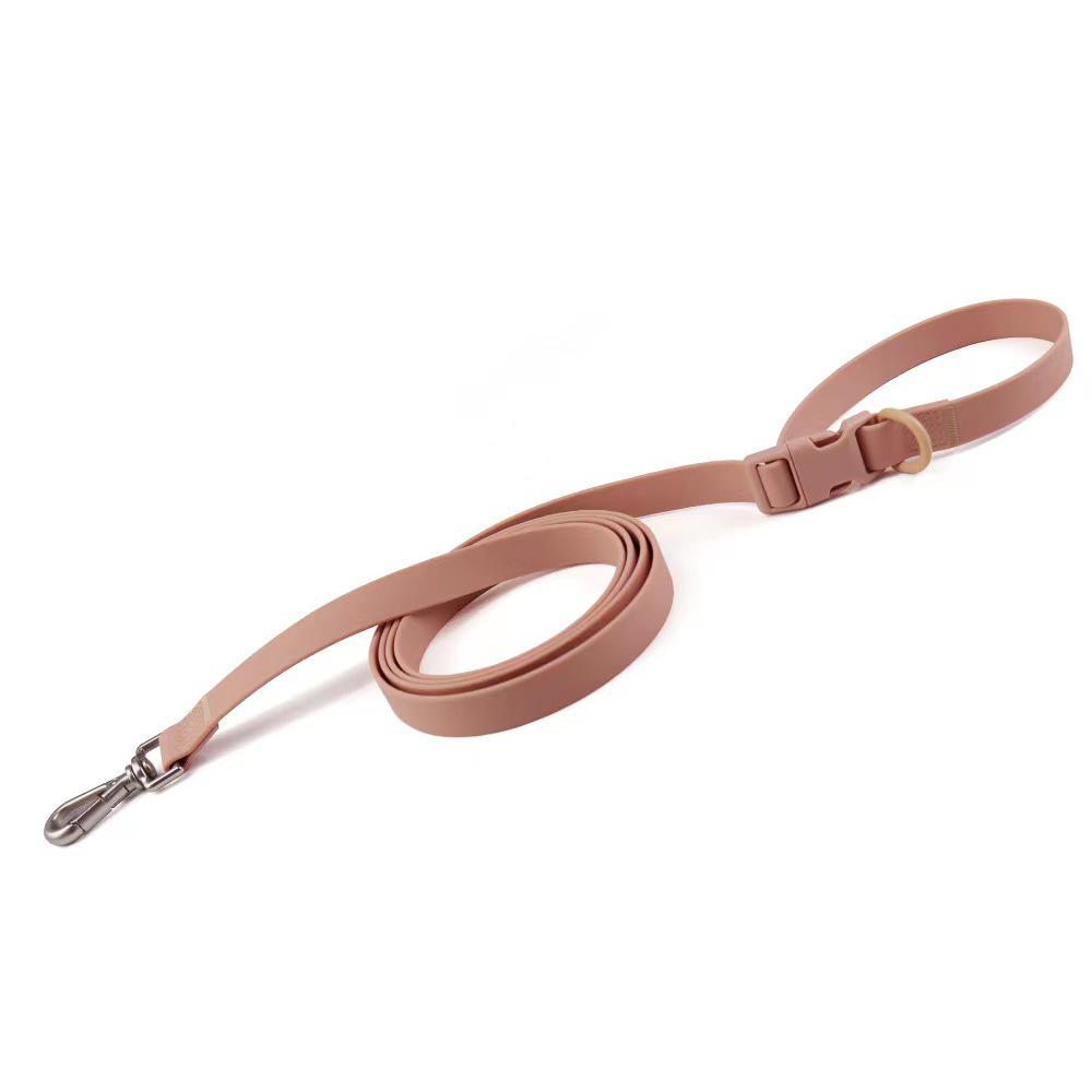 Macaron Color PVC Dog Collar & Leash Set - Soft & Comfortable