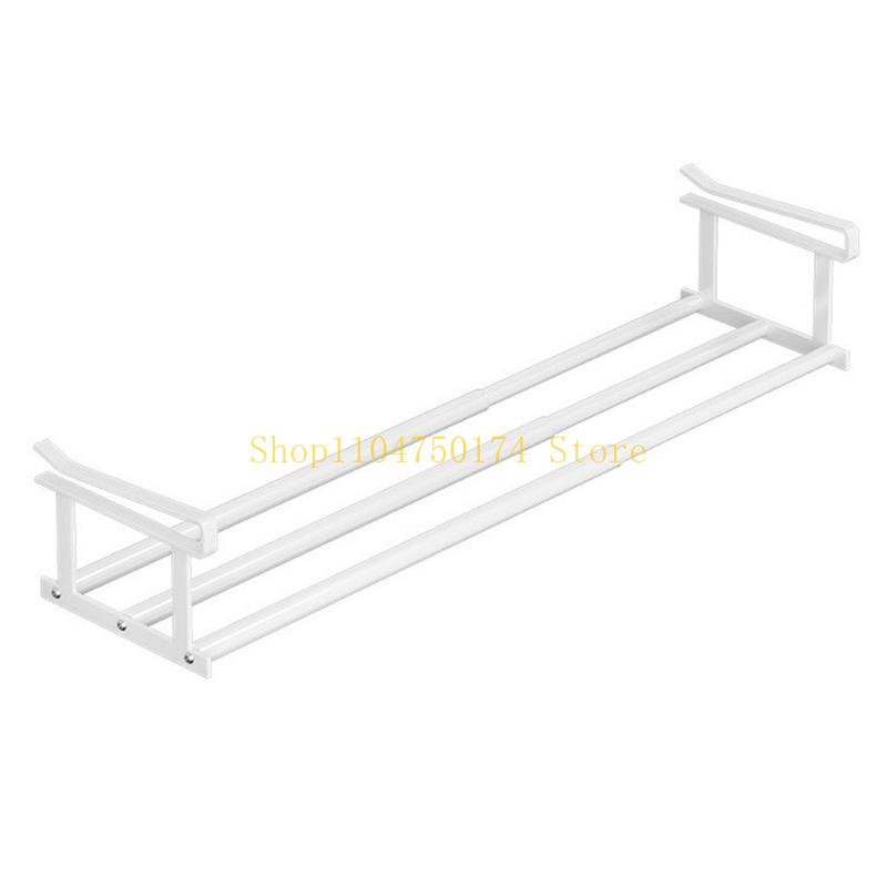 Unequipped Extendable Shelf 50 80cm Steel Storage Rack for Shoe Cabinet Closet top sale