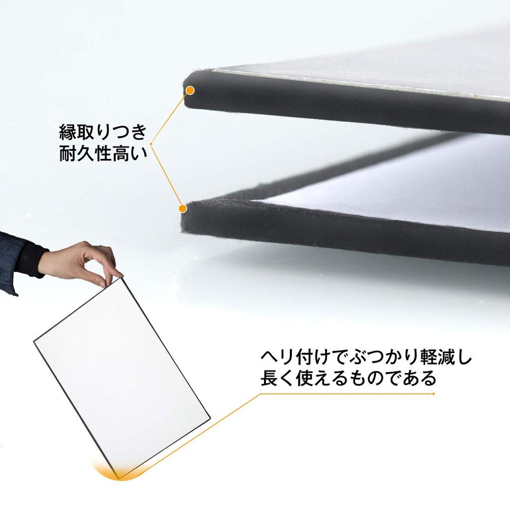 TARION Reflector Board A4 Size 3 Colors Silver White Black Lighting Equipment Fill Light Absorption Contour Emphasis Foldable