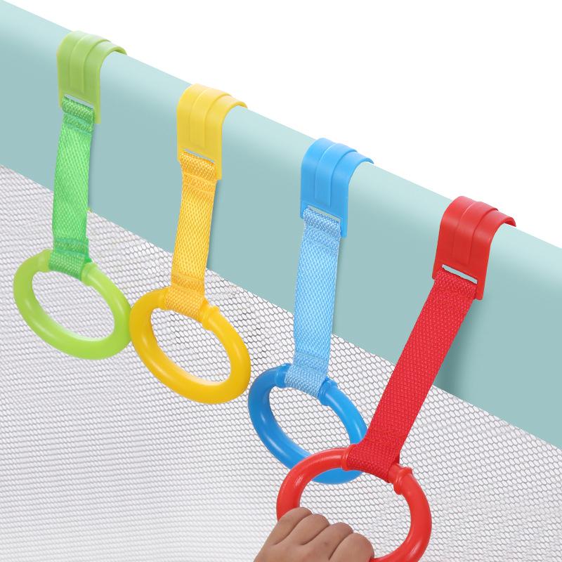 Baby Crib Pull-Up Ring – Walking Aid & Hanging Toy