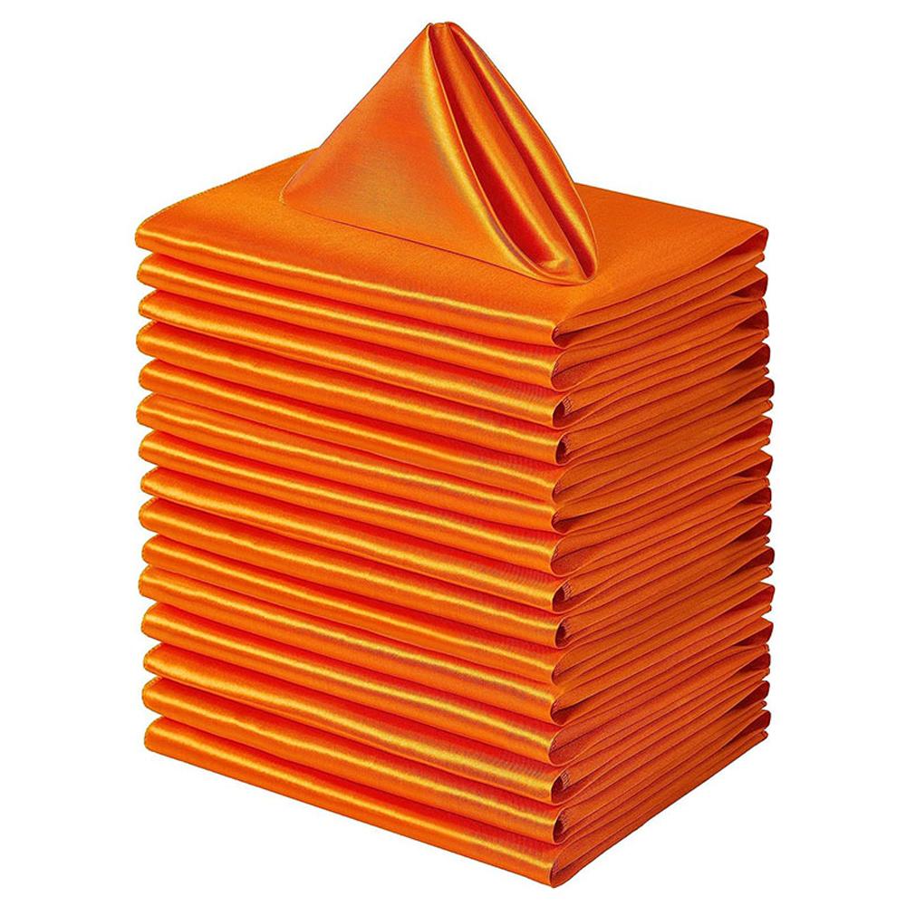 10pcs Dining Tableware Napkin Serviettes Polyester Cotton Cloth Wedding Party Napkins