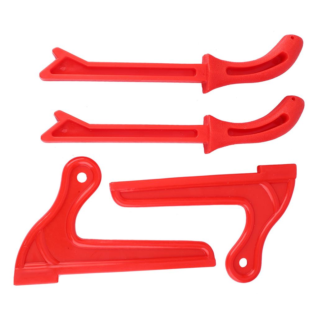 4Pcs Safety Plastic Woodworking Protective Hand Saw Push Sticks Tool For Carpentry(Red)