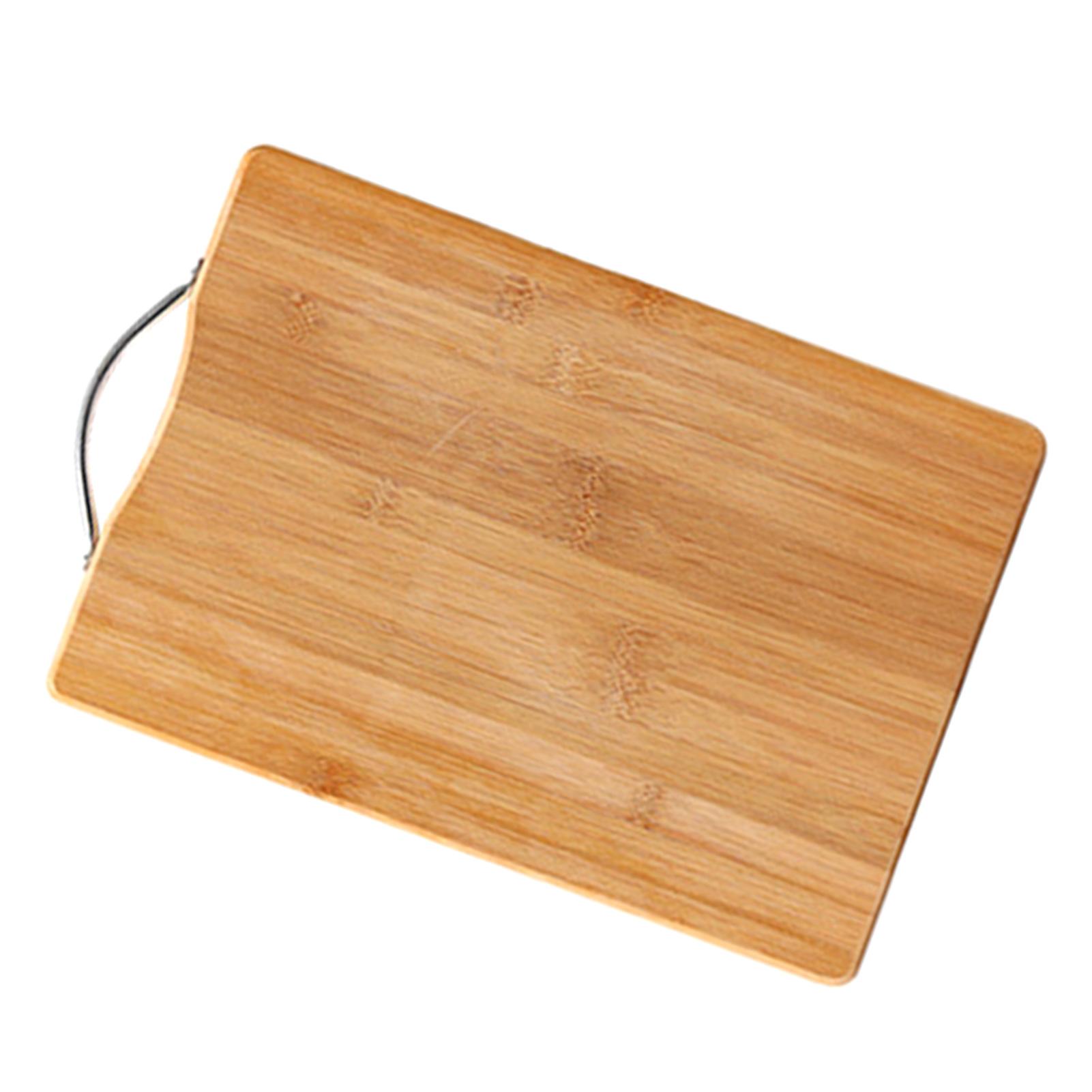 

Chopping Board Thickened Bamboo Stable Sturdy Anti Crack Easy To Clean Kitchen Cutting Board with Hanging Hole