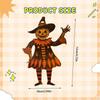 Halloween Decor Wood Banner,Wall Bunting Sign,Cartoon Wall Garland Flag Decoration for