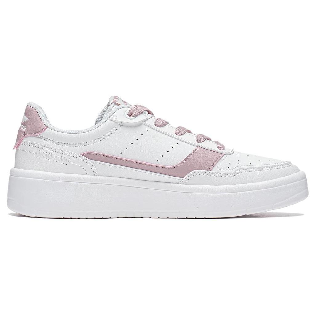 Li-Ning Codzienne Wszechstronne Niskie Trampki Damskie Trampki Białe Różowe AGCT402-3