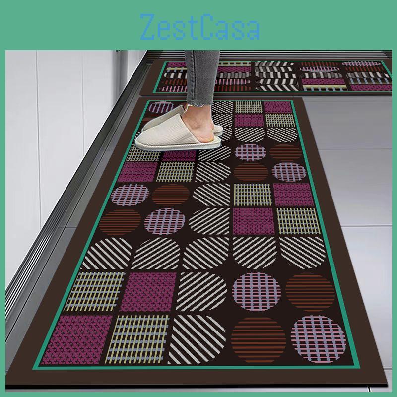 Household Diatom Mud Special Kitchen Floor Mat Blue Floor Mat Kitchen Nonslip And Dirtresistant Foot Mat Oilproof And Waterproof Floor Mat