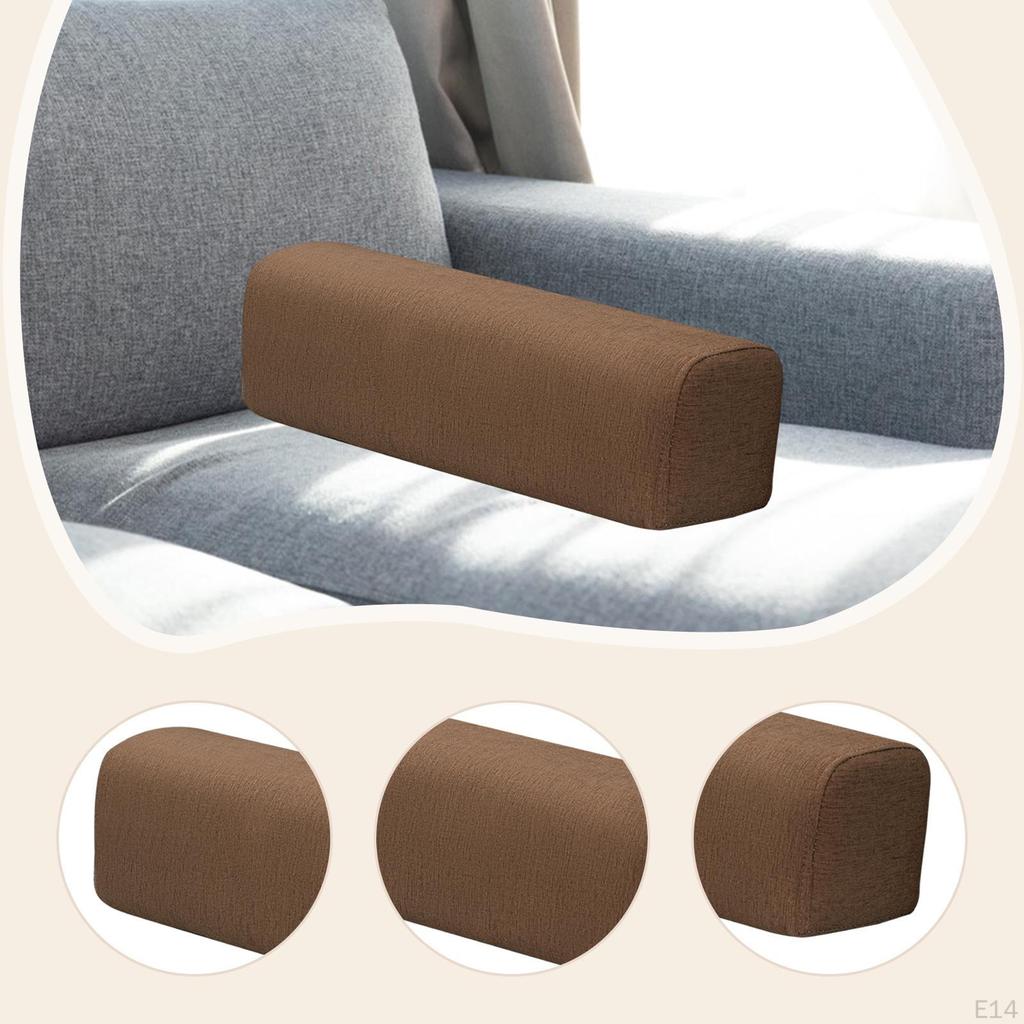 Couch Arm Rest Bolster Elbow Support Pillow High Density Foam Armrest Pad Bedroom Bed Home Living