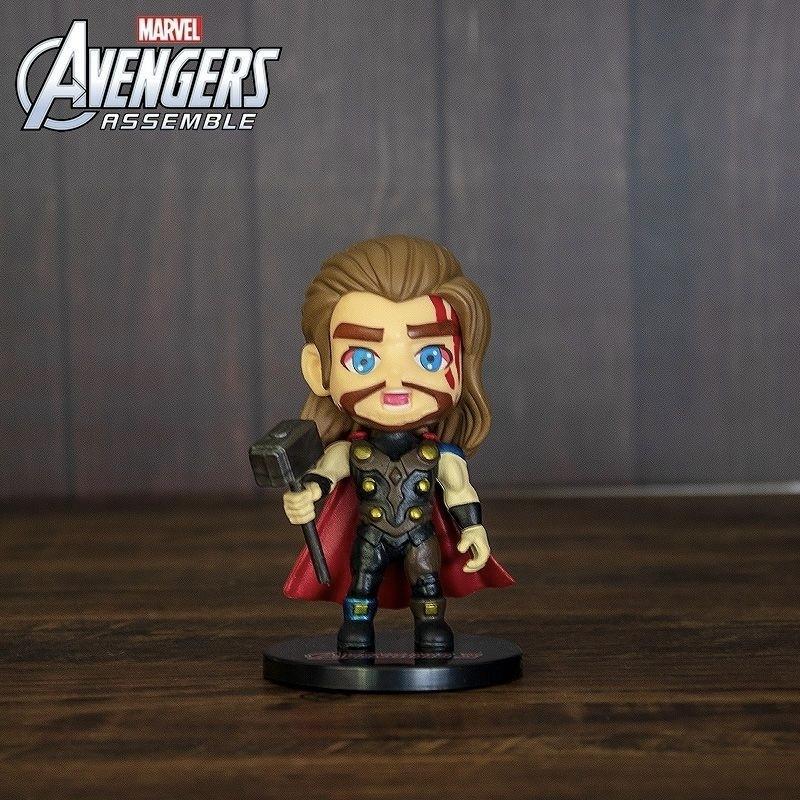 Фигурки Мстителей Marvel в непрозрачной упаковке, Игрушки Бэтмен, Железный Человек, Человек-Паук, Капитан Америка, Коллекционные Модели-Украшения для Детей и Фанатов 10cm коричневый/красный