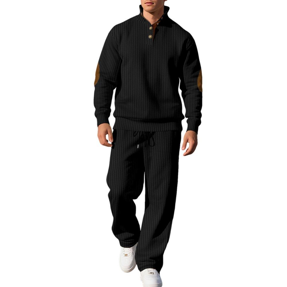 2025 Neuer Trend Sport 2-teiliges Set Schlichte Mode Westküste Atmungsaktiv Business Casual Temperament Männer Frühling und Herbst 2-teilig