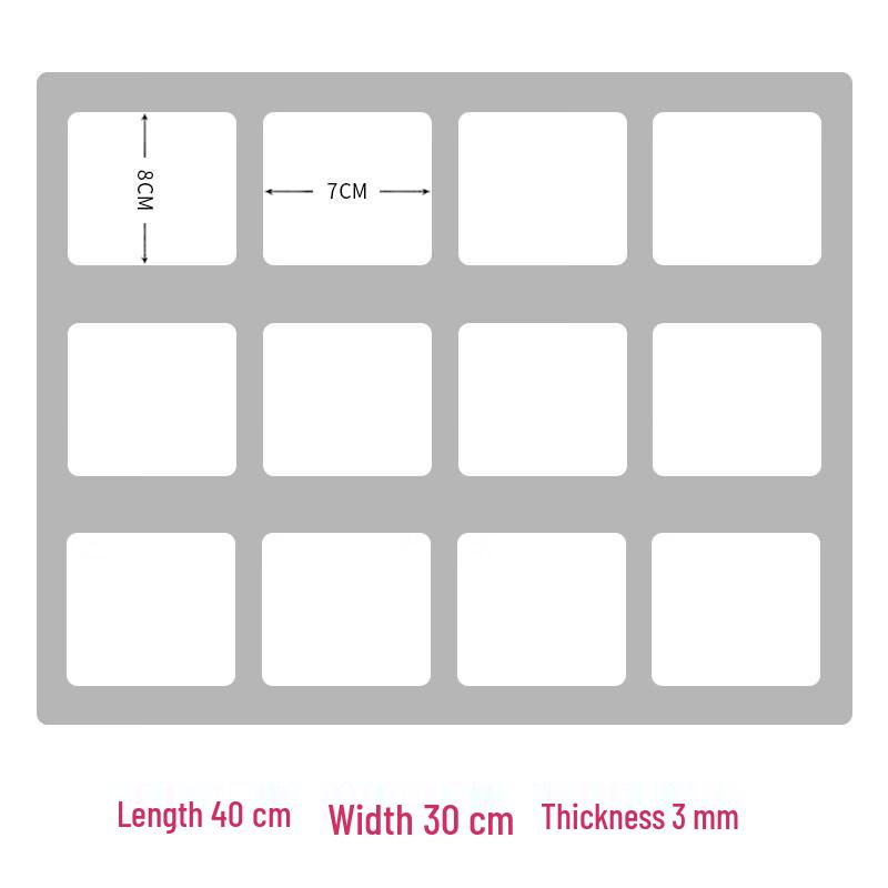 Acrylic Square Baking Mold Set