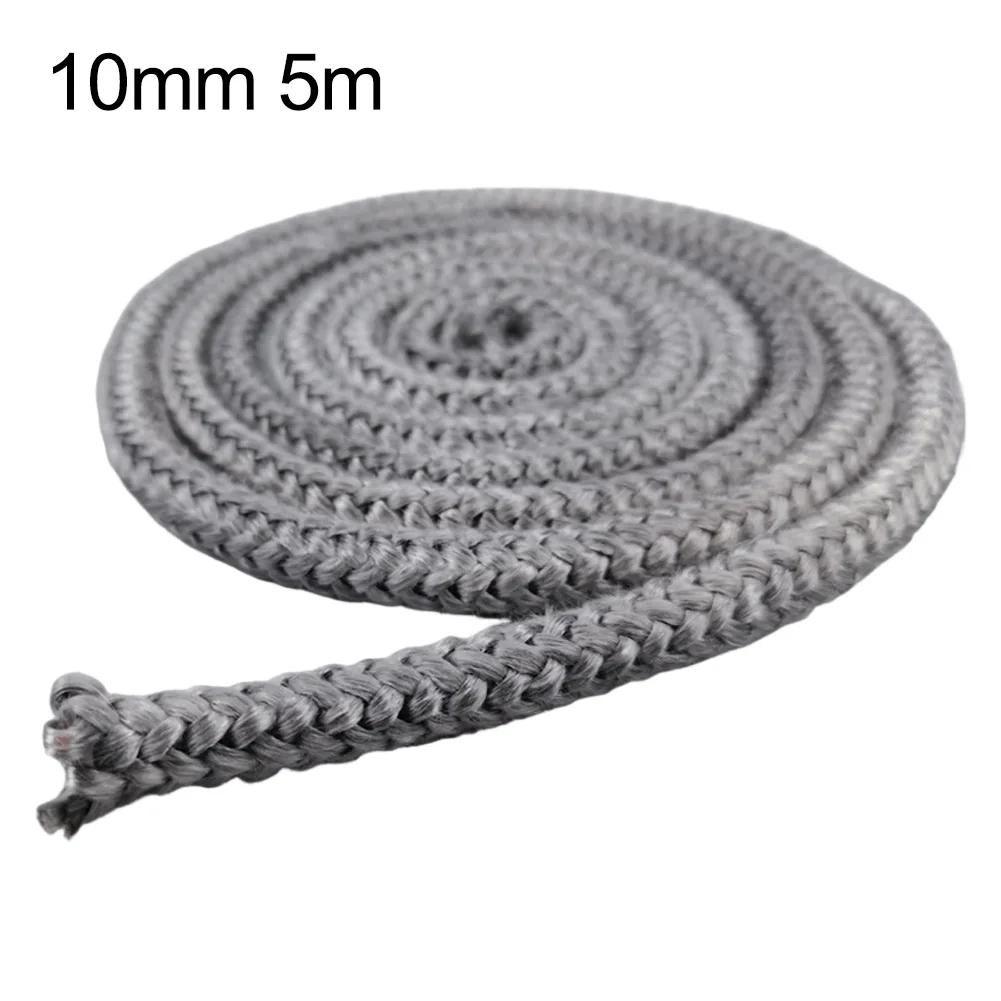 Heat resistant fiberglass sealing rope for wood stove door black 10mm diameter 3 meter 4 meter or 5 meter options