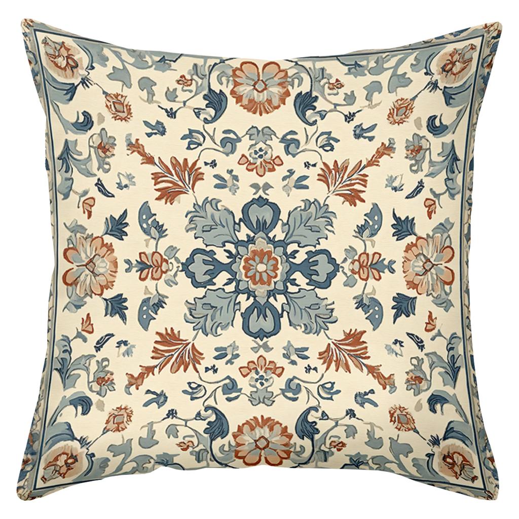 Floral Patterned Throw Pillows for Home Decor Polyester pillowcase, sofa decorative cushion cov Headboard Pillow